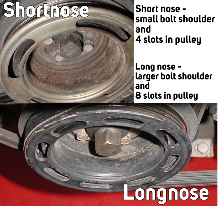 Miata short nose vs long nose crankshaft