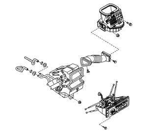 Mazda Miata NA OEM Parts - NA Miata Heat and A/C System