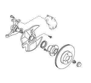 Mazda Miata NB OEM Parts - NB Miata Brake and Wheel Hub
