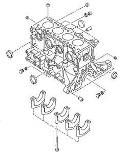 NA Miata Engine and Accessory Drive - NA Miata Engine Block and Rotating Assembly