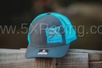 5X Racing Trucker Hat charcoal/blue